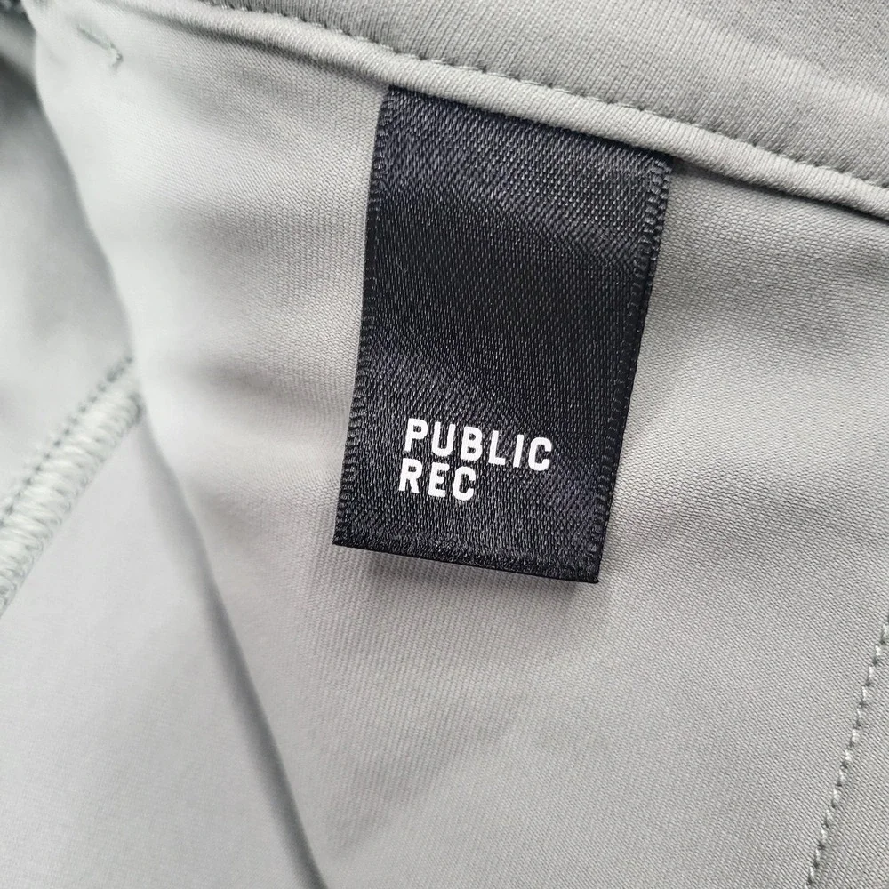 Public Rec Pants‎ Mens 40x28 Gray Chino Stretch Casual Travel Tech Golf Outdoor